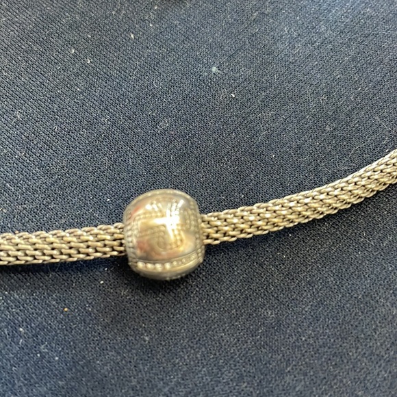 Brighton engraved cross charm with rhinestones - Picture 2 of 2